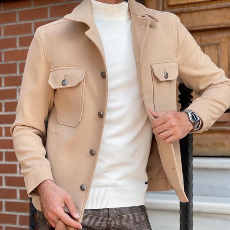 Herren elegante Utility-Jacke im modernen Stil Aliams