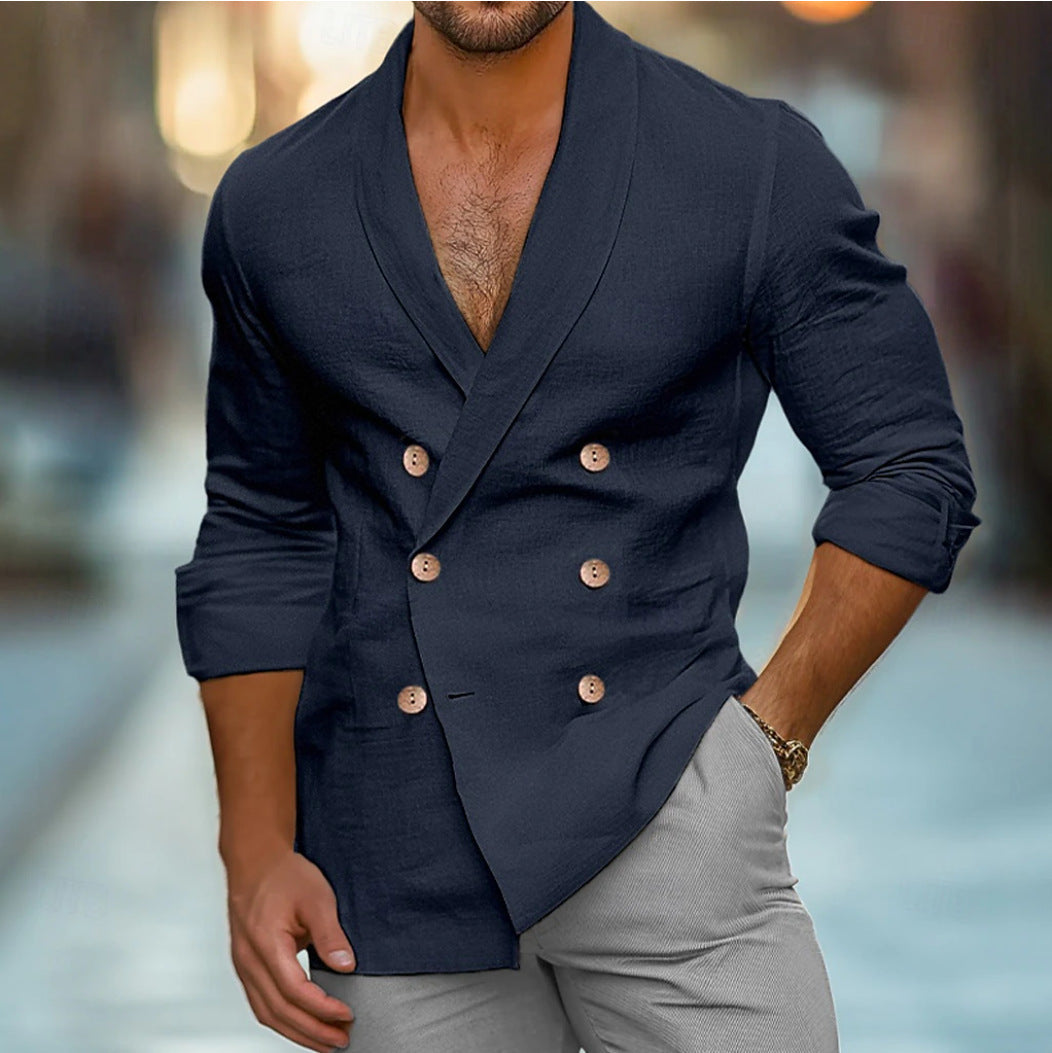 Herren modische Leinenblazer Aliams