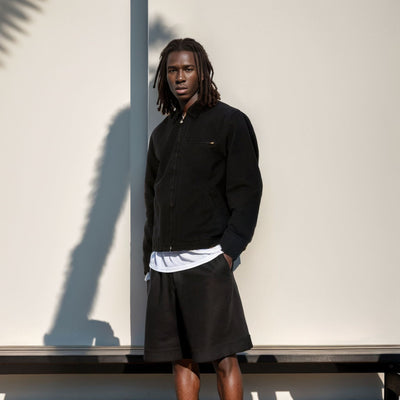 Herren lässige Übergangsjacke mit hohem Kragen Aliams