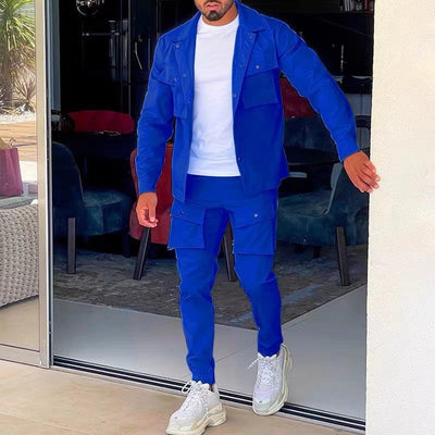 Herren lässiger Cargo-Set mit praktischen Taschen Aliams