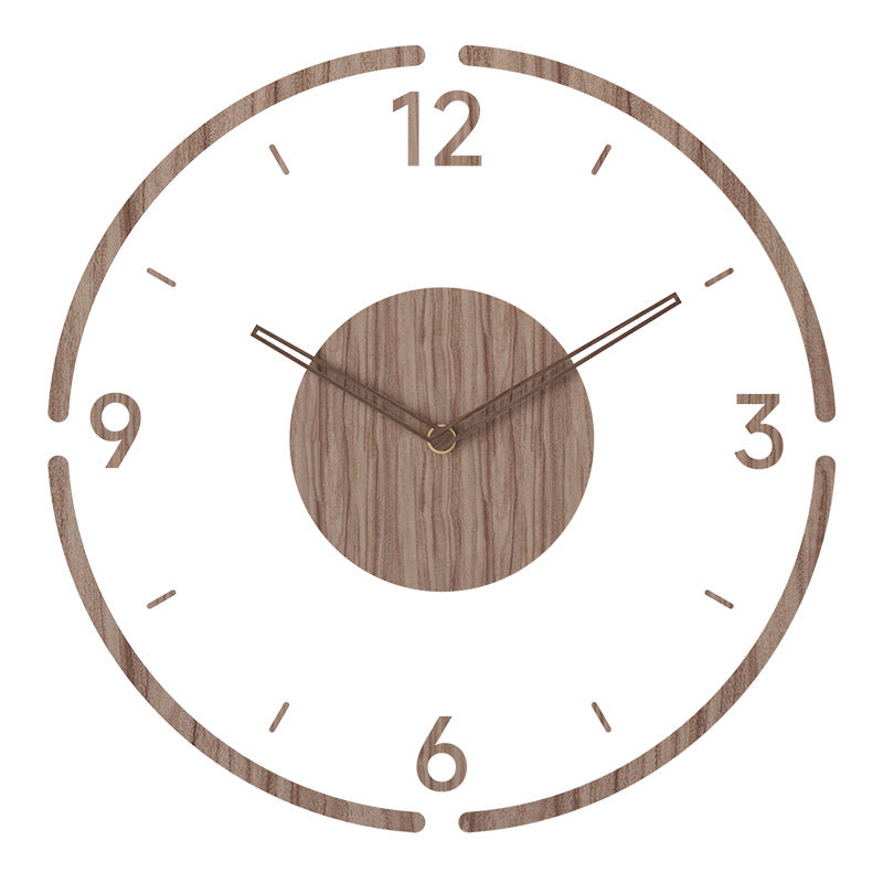 Nordic Design-Wanduhr aus Holz - Stilvoll & leise