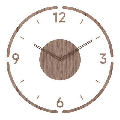 Nordic Design-Wanduhr aus Holz - Stilvoll & leise
