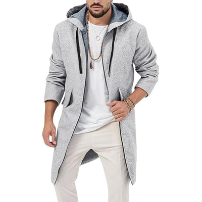 Herren modische Longjacke mit praktischem Kapuzen-Design Aliams