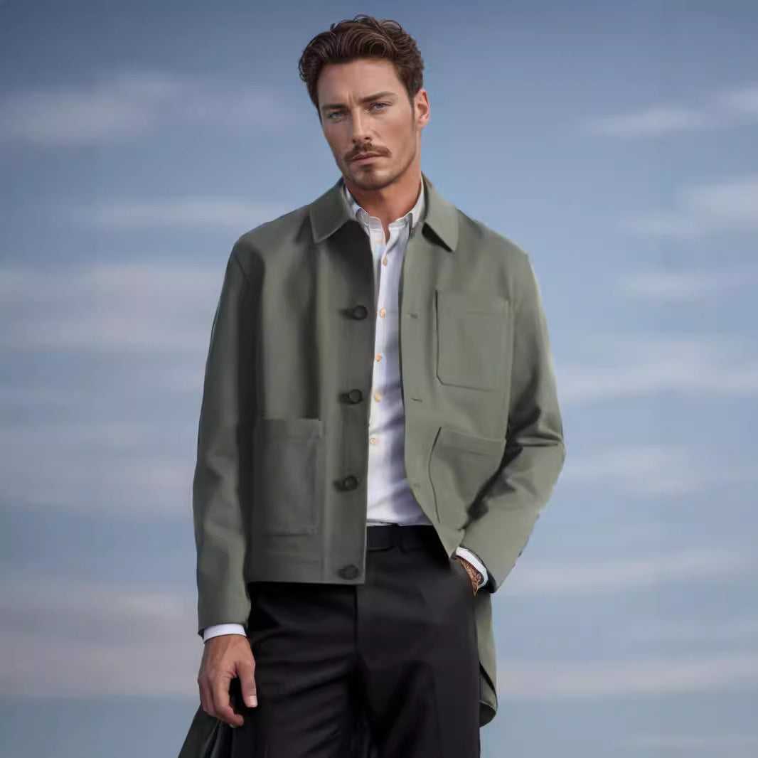 Herren modischer Utility-Casual-Jacke Aliams