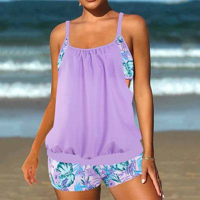 Zweiteiliges Tankini-Set für Damen | Bademode