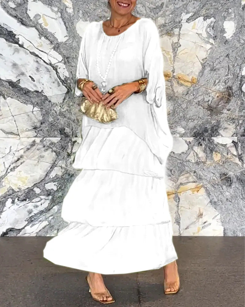 Leilany | Elegantes Kleid Festliches Damenkleid für Hochzeitsgast und besondere Anlässe