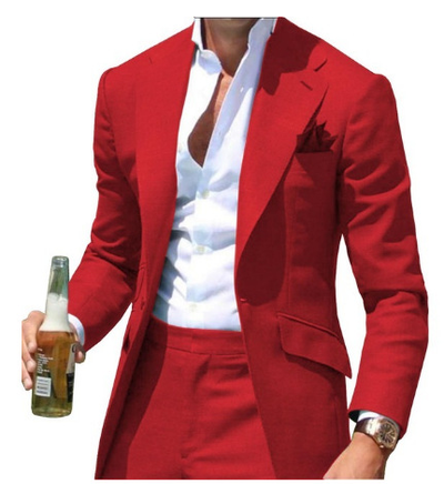 Stilvoller Zweiteiliger Hochzeitsgastanzug für Herren | Grün