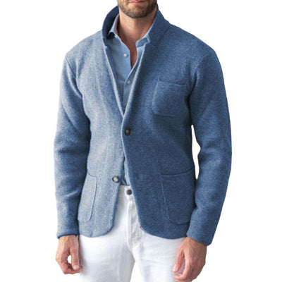 Herren Cardigan mit Eleganter Schnittführung und praktischen Taschen Aliams