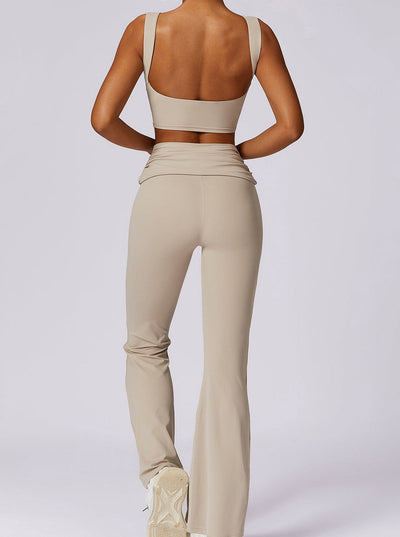 Elvira | High-Waist Leggings mit gerafftem Bund