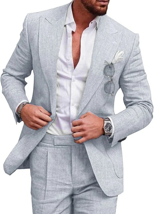 Herren Einreihig Formell Hochzeitsgast Anzug Set | Zweiteiliges Set