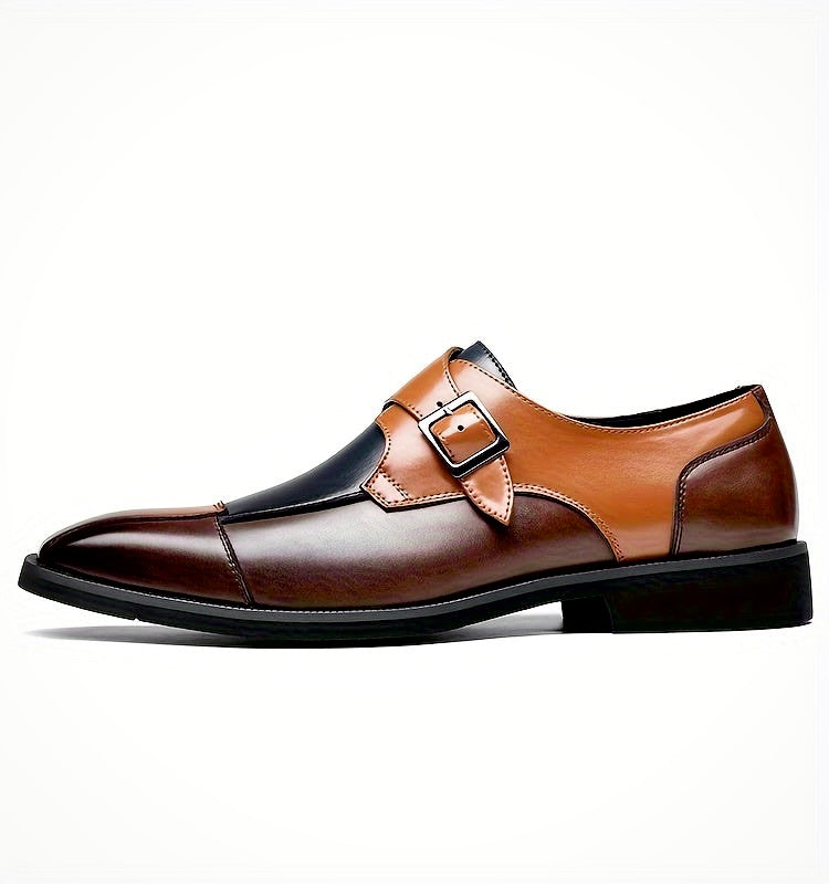 Elegante Herren Monk Strap Schnallenschuhe