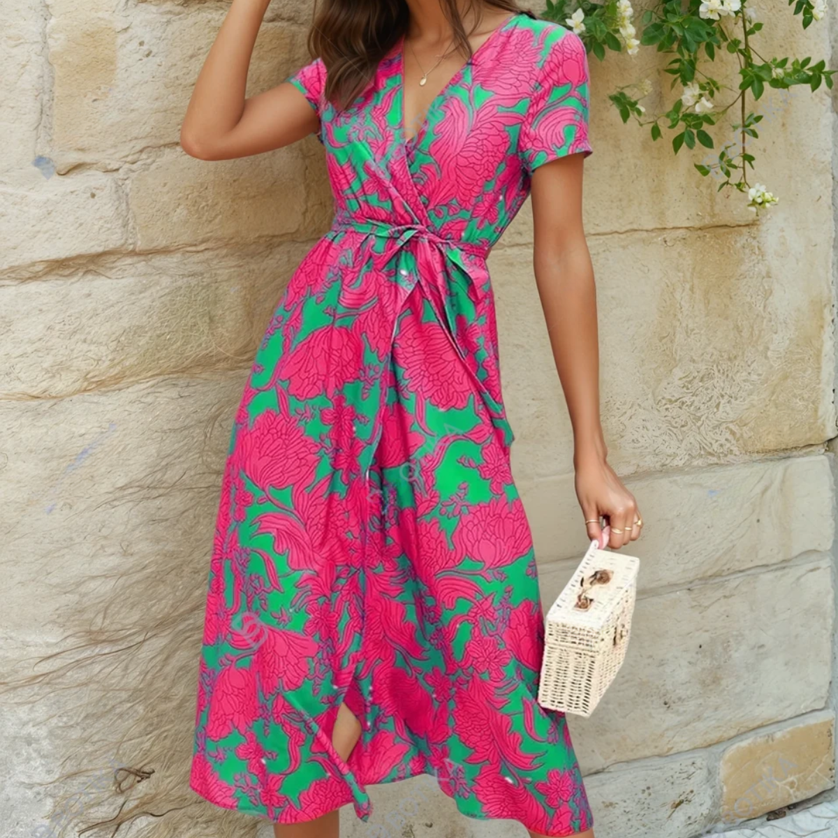 Florence | Leichte und elegante bunte Robe