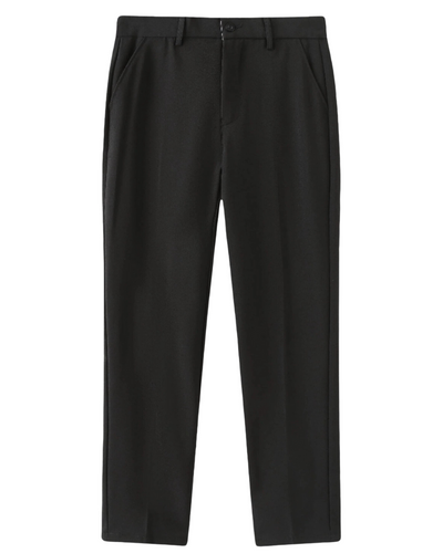 Carson |  Marineblau Zopfmuster-Pullover 3-teiliges Set mit hose & Wildleder-Loafer