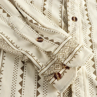 Gestreiftes Herren Baumwollhemd