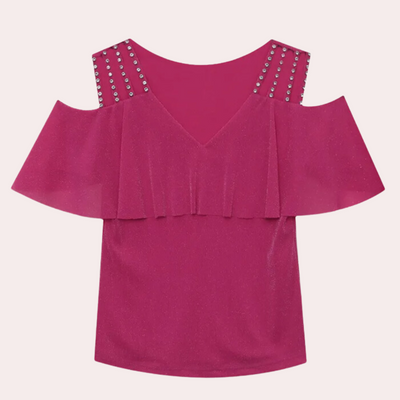 Vera - Stilvolle Bluse mit V-Ausschnitt Damen Vielseitig