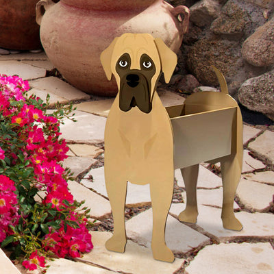 Bullmastiff Flower Pot