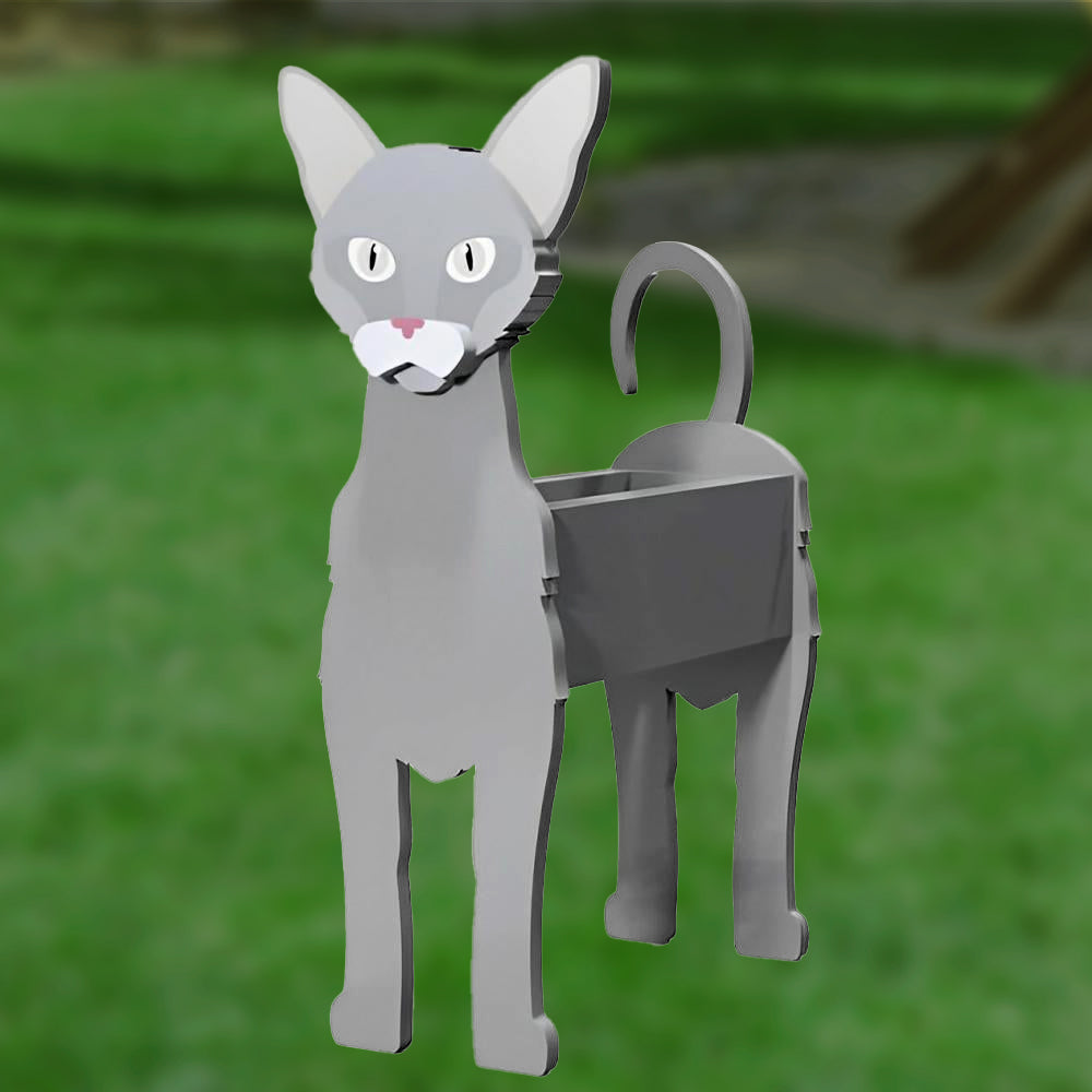 Blumentopf im orientalischen Kurzhaar-Stil