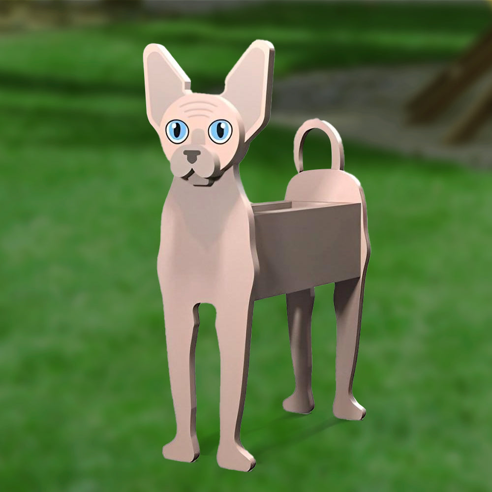 Sphynx Cat Flower Pot