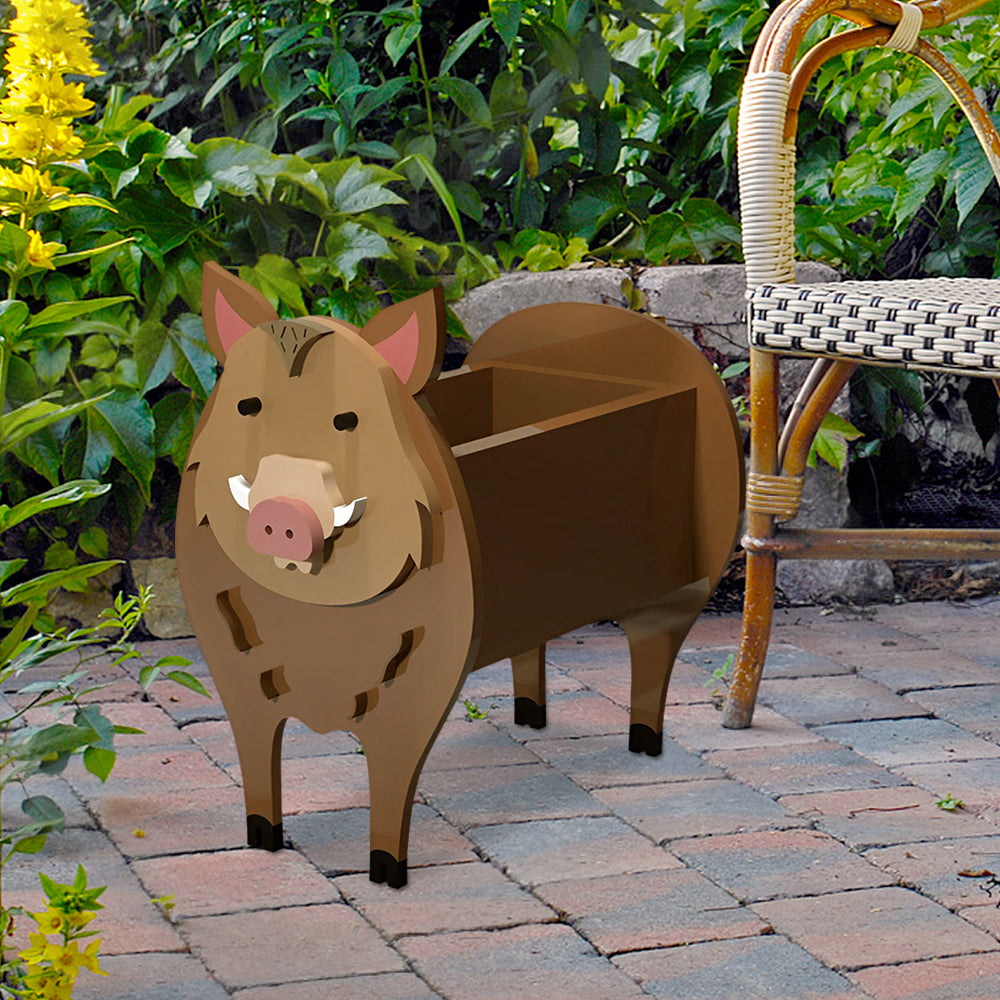 Wildschwein Pflanzgefäß
