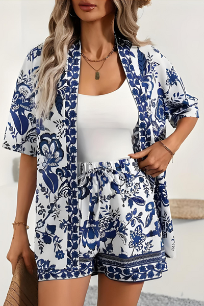 Rosalinda - Schickes Boho Tropisches Zweiteiliges Outfit