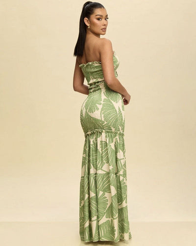 Mark | Vivica Blumen-Smock-Maxi-Kleid