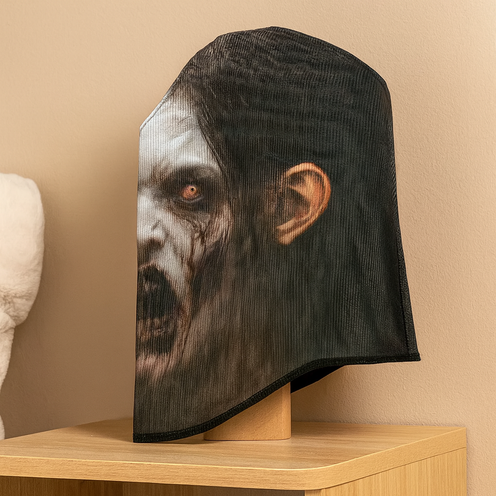 PhantomVeil Horror Maske – Waschbare Mesh-Maske für Halloween & Cosplay