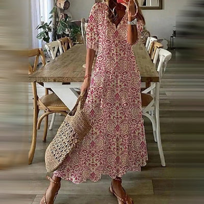 Maxi-Boho-Kleid Capucine mit elegantem Retro-Charme