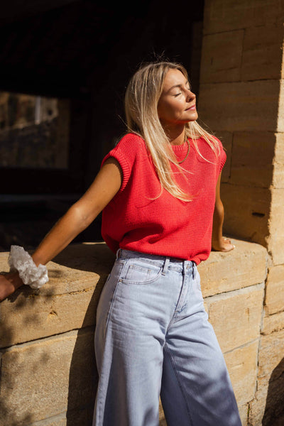 Kyle | Pullover Kathia - rot