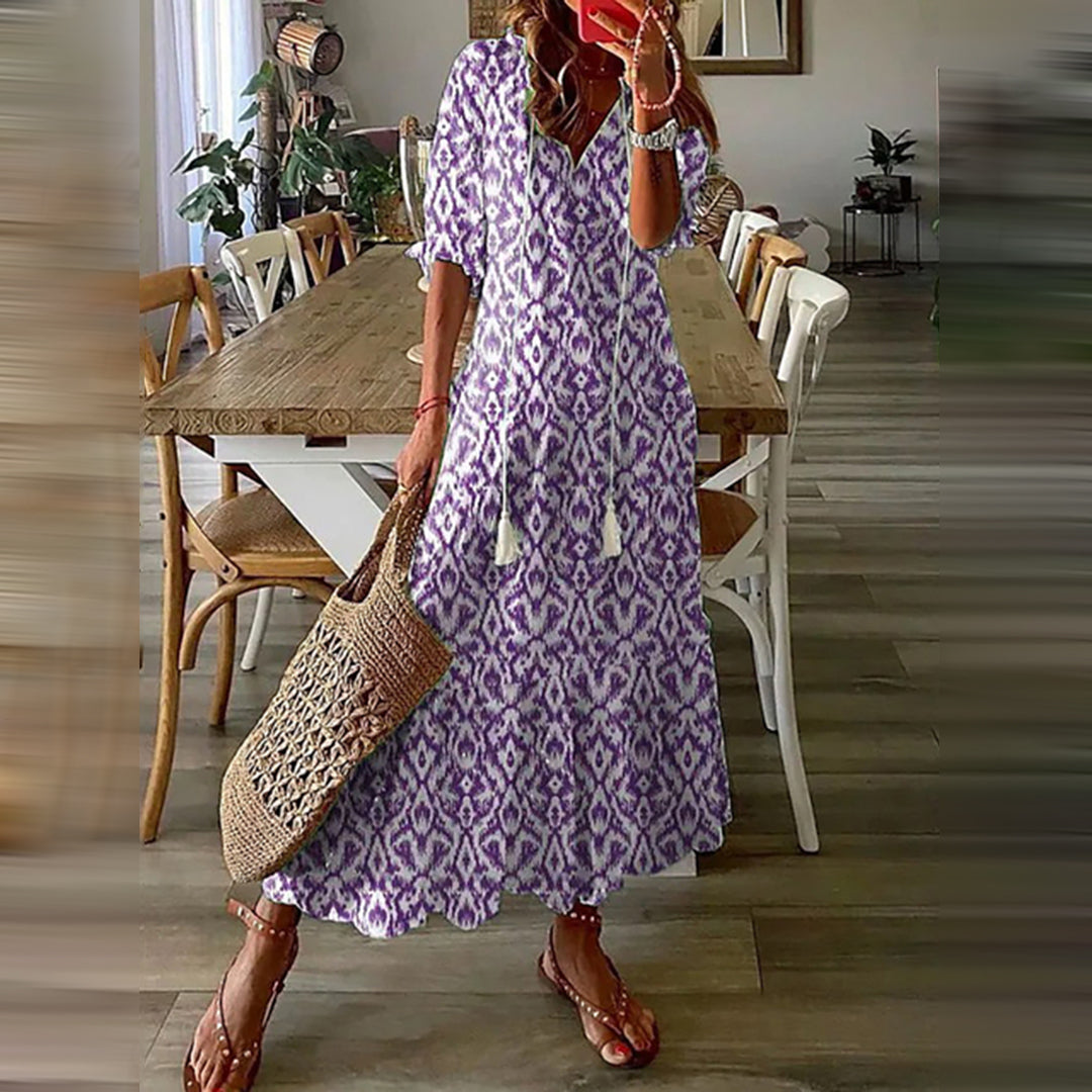 Maxi-Boho-Kleid Capucine mit elegantem Retro-Charme