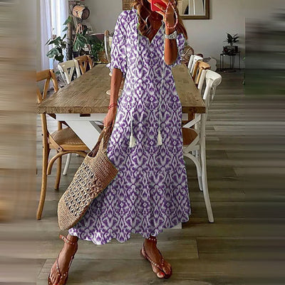 Maxi-Boho-Kleid Capucine mit elegantem Retro-Charme