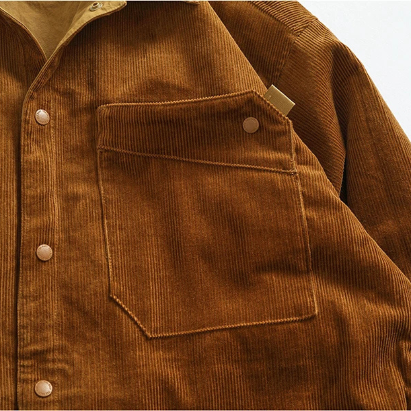 Wendbare Cord Cargo Herren Jacke