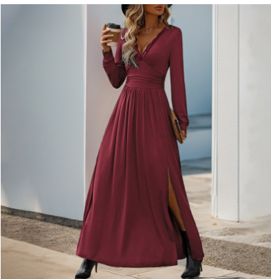 Alphosinem | Damen Elegantes Kleid | Maxi