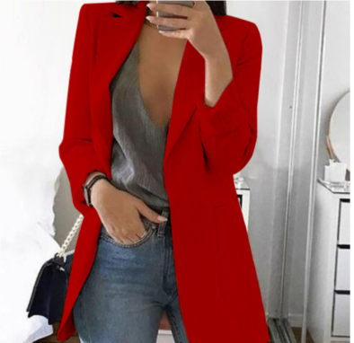 Damen Elegante Langer Blazer | Stilvoll