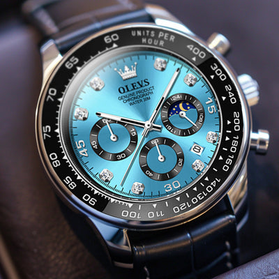 Elegante Herren Armbanduhr Edelstahl