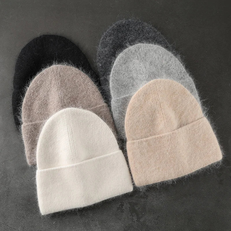 Avelena | Frauen Kaschmir Wintermütze – Weich Fuzzy