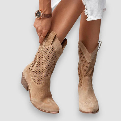 Aubrey | schicke Cowboystiefel mit Reißverschluss