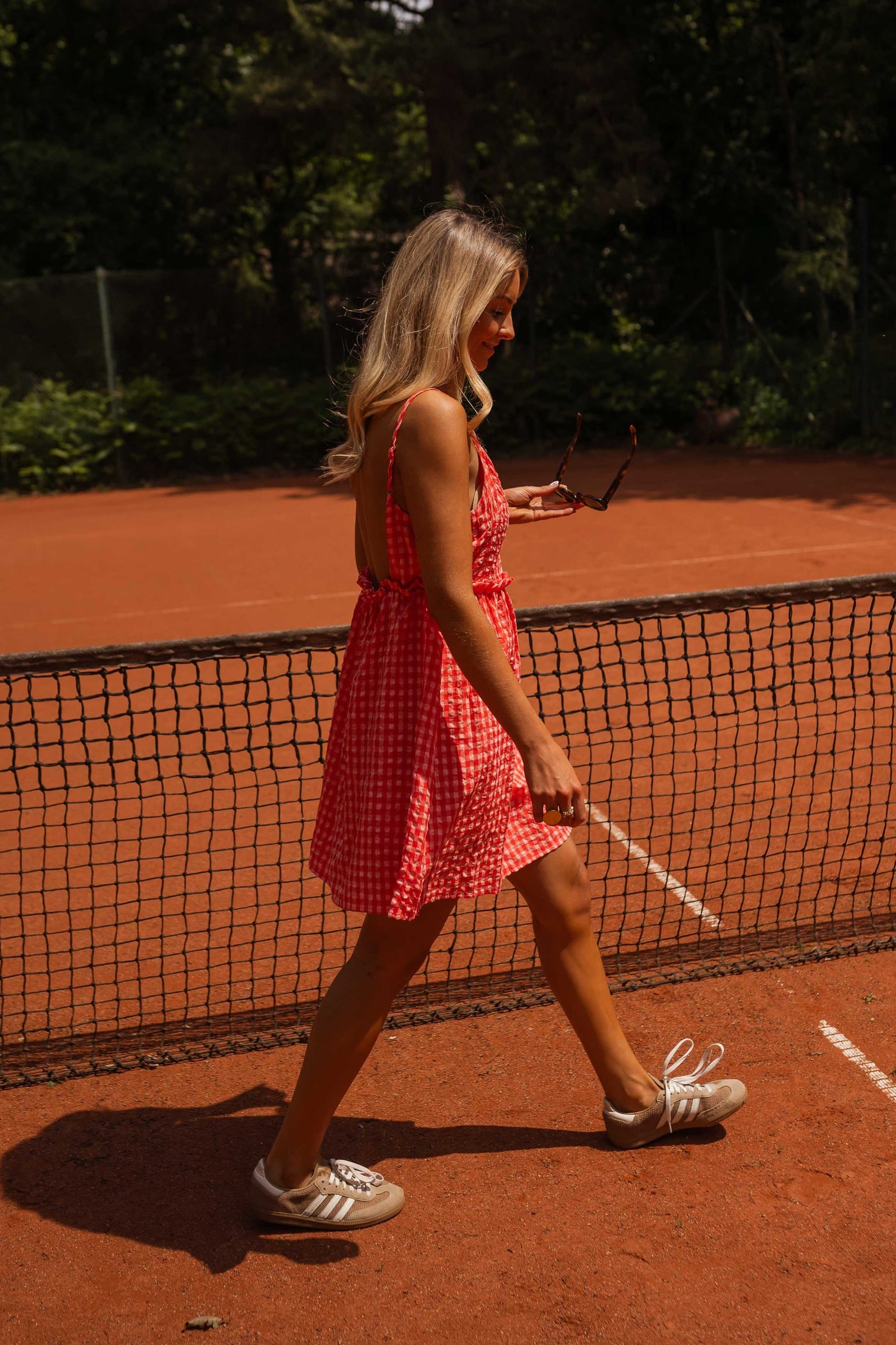 Zara | Robe Safia - rot kariert