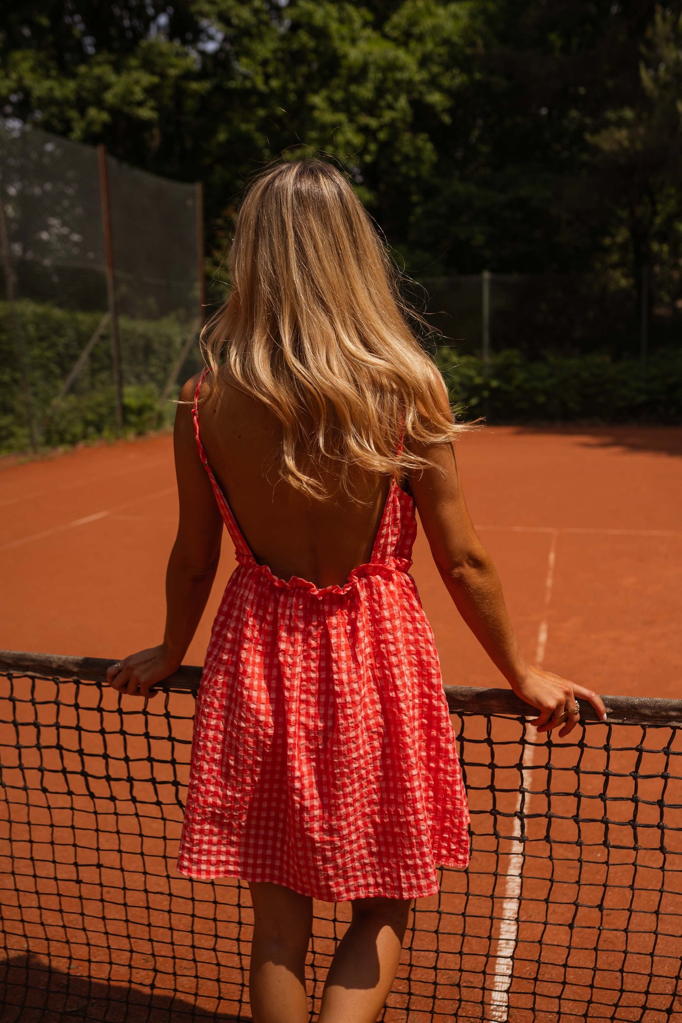 Zara | Robe Safia - rot kariert