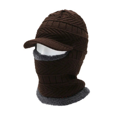 Avelena | Unisex Wollschal Balaclava Maske Mütze Strickmützen Hut