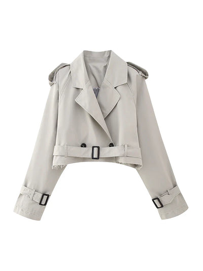 Coco | Cropped Trench Jacket