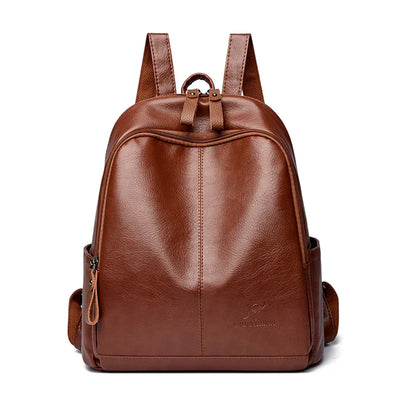 ZAYA | DIEBSTAHLSICHERER LEDERRUCKSACK