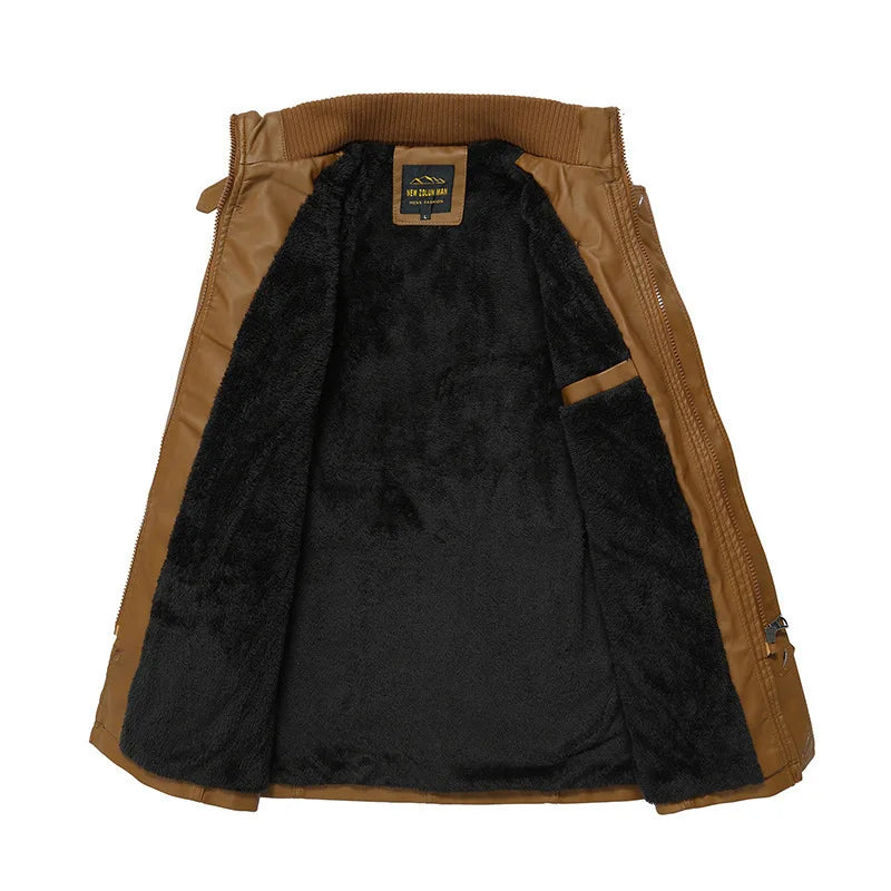 Cole™ Lange Lederjacke