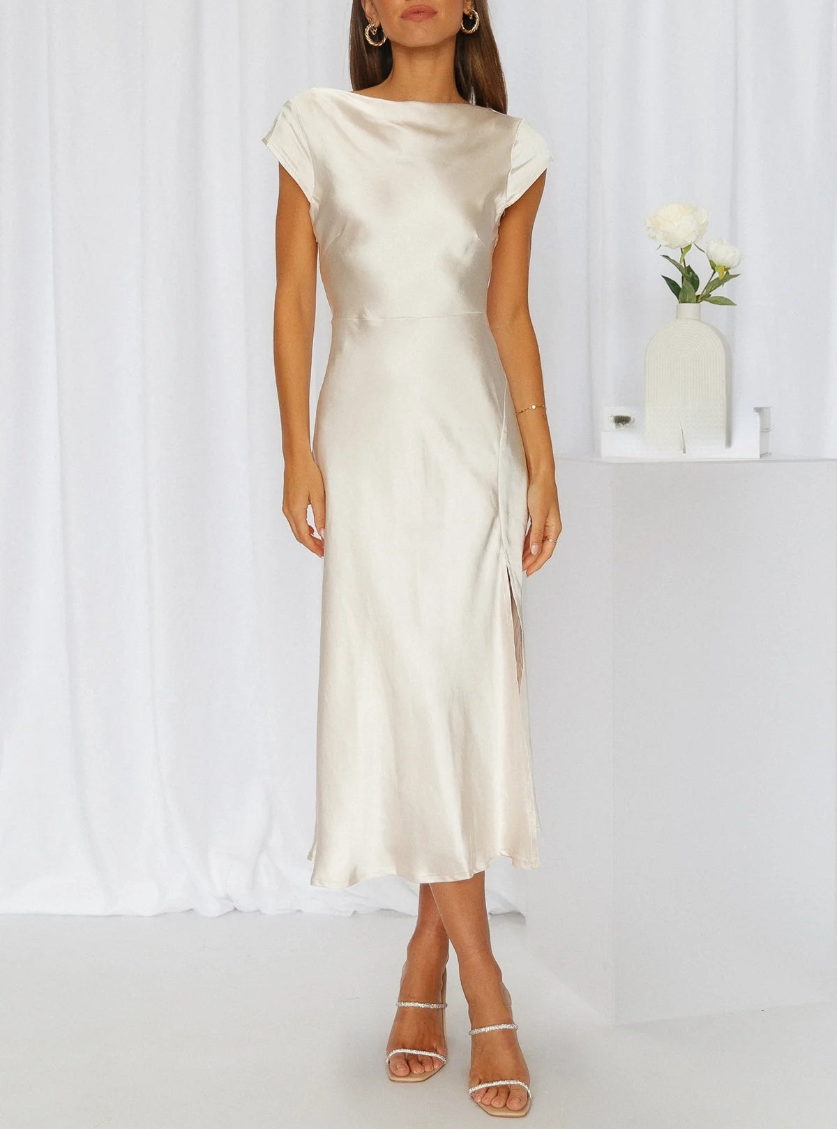Harmony - Elegantes Slik-Kleid