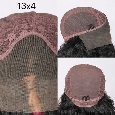Avelena | Hd Spitze Frontal Tiefe Welle Lockiges Menschliches Haar Vorgeplückt Damenhaar