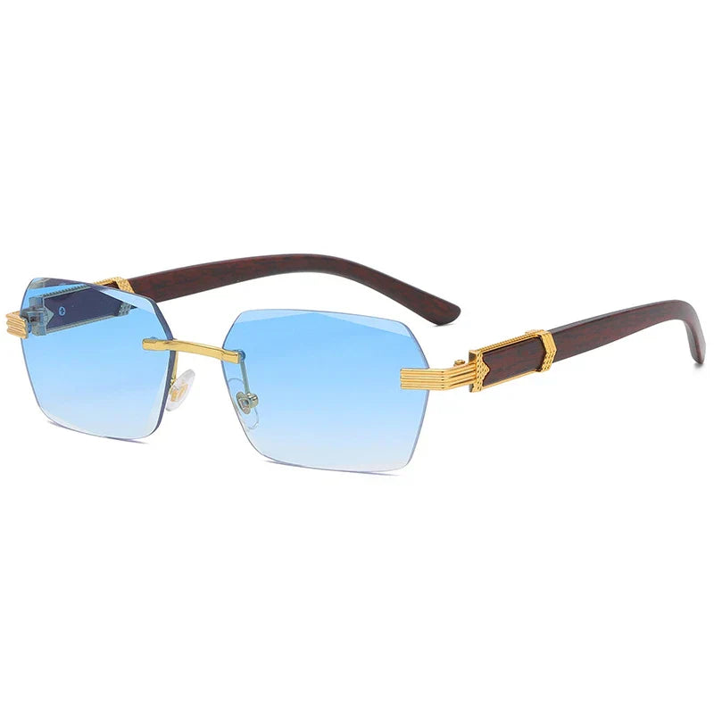 Rahmenlose quadratische Brille