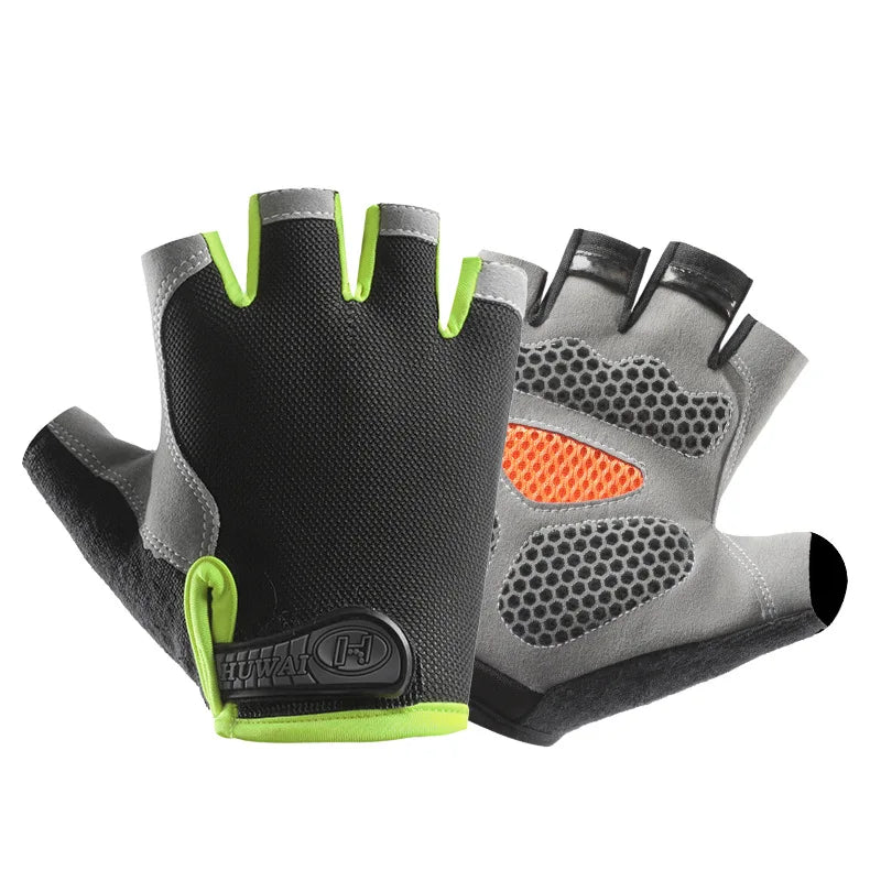 Avelena | Atmungsaktive Halb-Finger Radfahren & Fitness Handschuhe - Rutschfestes Design