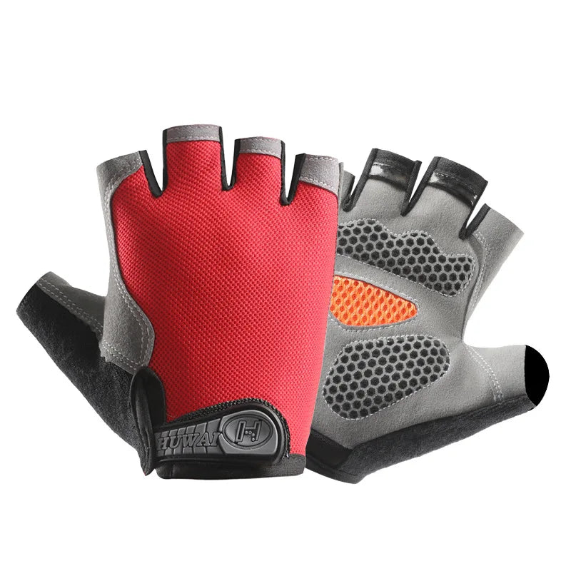 Avelena | Atmungsaktive Halb-Finger Radfahren & Fitness Handschuhe - Rutschfestes Design