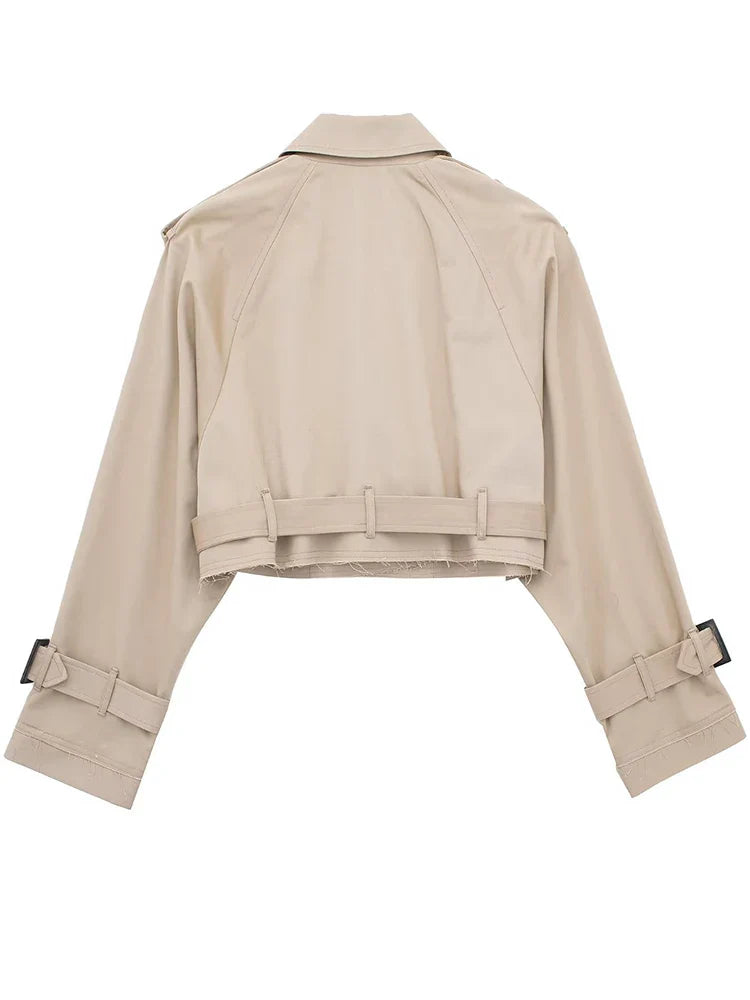 Coco | Cropped Trench Jacket