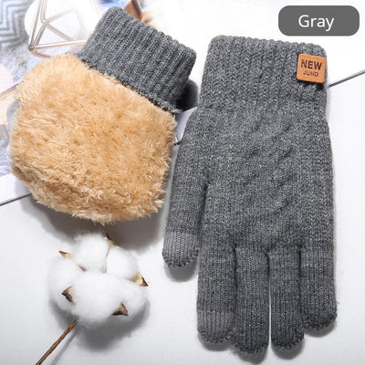 Avelena | Strickthermische Winterhandschuhe -Touchscreen Vollfinger