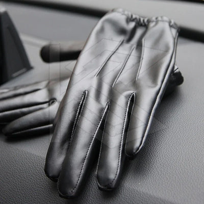 Avelena | Winter Pu Lederhandschuhe - Touchscreen Cashmere-Futtere